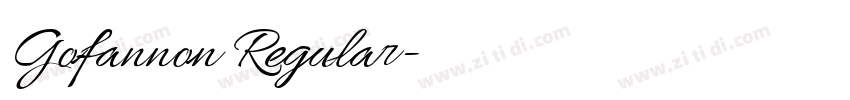 Gofannon Regular字体转换